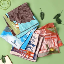 Textile|Maison Ghibli Mouchoir Imabari Château de Hauru 40x40 cm - Le Château ambulant