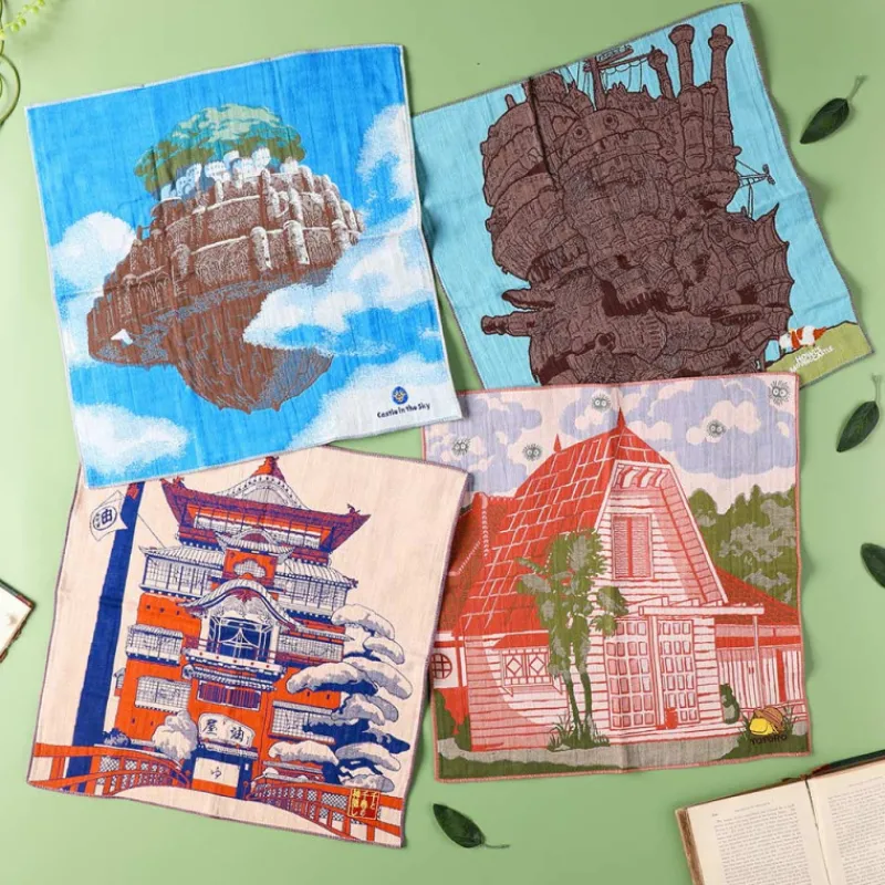 Textile|Maison Ghibli Mouchoir Imabari Château de Hauru 40x40 cm - Le Château ambulant