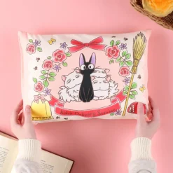 Mobilier|Maison Ghibli Oreiller Famille des chats 28 x 39 cm - Kiki la petite sorcière