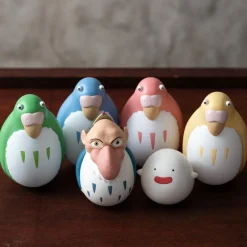 Jouets|Maison Ghibli Pack 2 Figurines Roly-poly Héron & Warawara - Le Garçon et le Héron