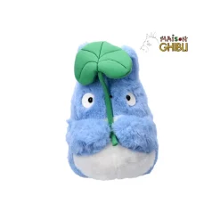 Peluches Nakayoshi|Maison Ghibli Peluche Nakayoshi Totoro Bleu avec feuille - Mon Voisin Totoro