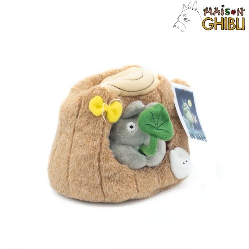Peluches Classiques|Maison Ghibli Peluche Totoro Dans Un Tronc D'Arbre - Mon Voisin Totoro