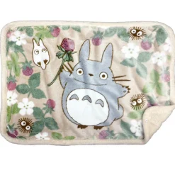 Linge De Maison|Maison Ghibli Plaid fluffy Totoro Framboise 70x100 cm - Mon Voisin Totoro