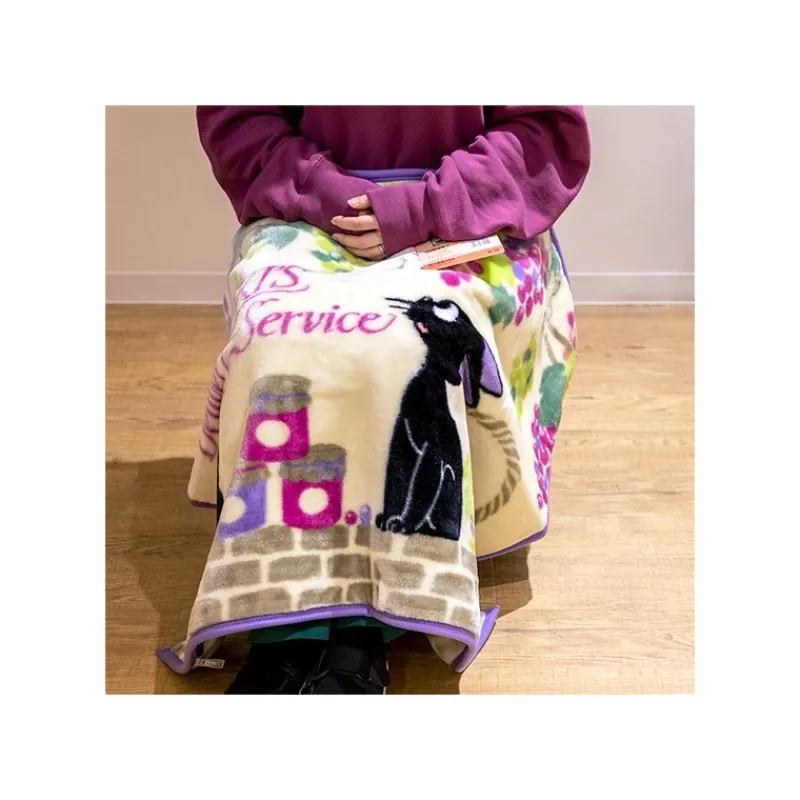 Linge De Maison|Maison Ghibli Plaid Jiji grappes de raisin 70x100 cm - Kiki la petite sorcière