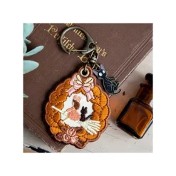 Porte-Clés|Maison Ghibli Porte-Clés broderie Couronne de pain - Kiki la petite sorcière
