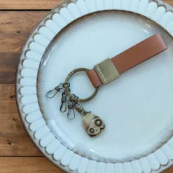 Porte-Clés|Maison Ghibli Porte-Clés Cuir Robot – Le Château dans le ciel