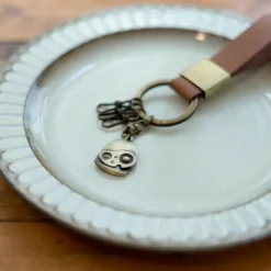 Porte-Clés|Maison Ghibli Porte-Clés Cuir Robot – Le Château dans le ciel