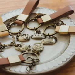 Porte-Clés|Maison Ghibli Porte-Clés Cuir Totoro – Mon Voisin Totoro