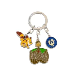 Porte-Clés|Maison Ghibli Porte-clés métal 3 personnages Laputa - Le Château dans le ciel