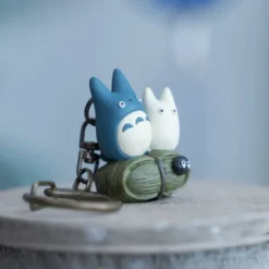 Porte-Clés|Maison Ghibli Porte-Clés Totoro Bleu et Blanc  - Mon Voisin Totoro