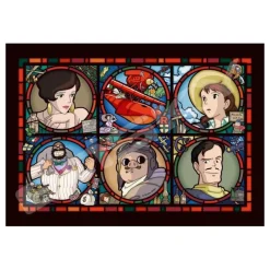 Puzzle|Maison Ghibli Puzzle Vitrail 208P Gallerie des personnages - Porco Rosso