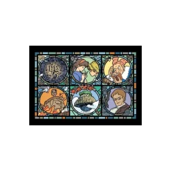 Puzzle|Maison Ghibli Puzzle Vitrail 208P Laputa - Le Château dans le ciel
