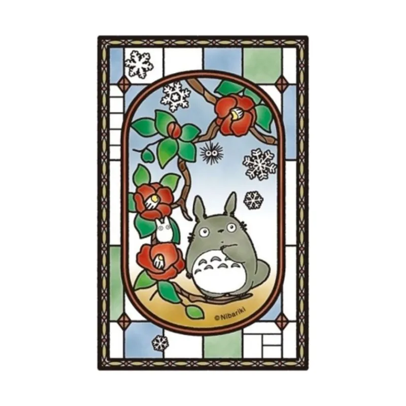 Puzzle|Maison Ghibli Puzzle Vitrail 126P Totoro Camelia - Mon Voisin Totoro