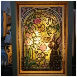 Puzzle|Maison Ghibli Puzzle Vitrail 126P Totoro Gris - Mon Voisin Totoro