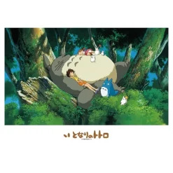 Puzzle|Maison Ghibli Puzzle Vitrail 500P Une sieste avec Totoro - Mon Voisin Totoro