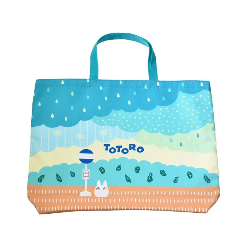 Sacs|Maison Ghibli Sacoche d'écolier Totoro sous la pluie - Mon VoisinTotoro