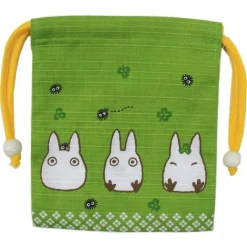 Sacs|Maison Ghibli Sacoche Tissu Verte Totoro Blanc - Mon Voisin Totoro