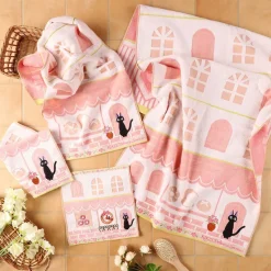 Linge De Maison|Maison Ghibli Serviette Jiji Coin de rue 34x80 cm - Kiki la petite sorcière