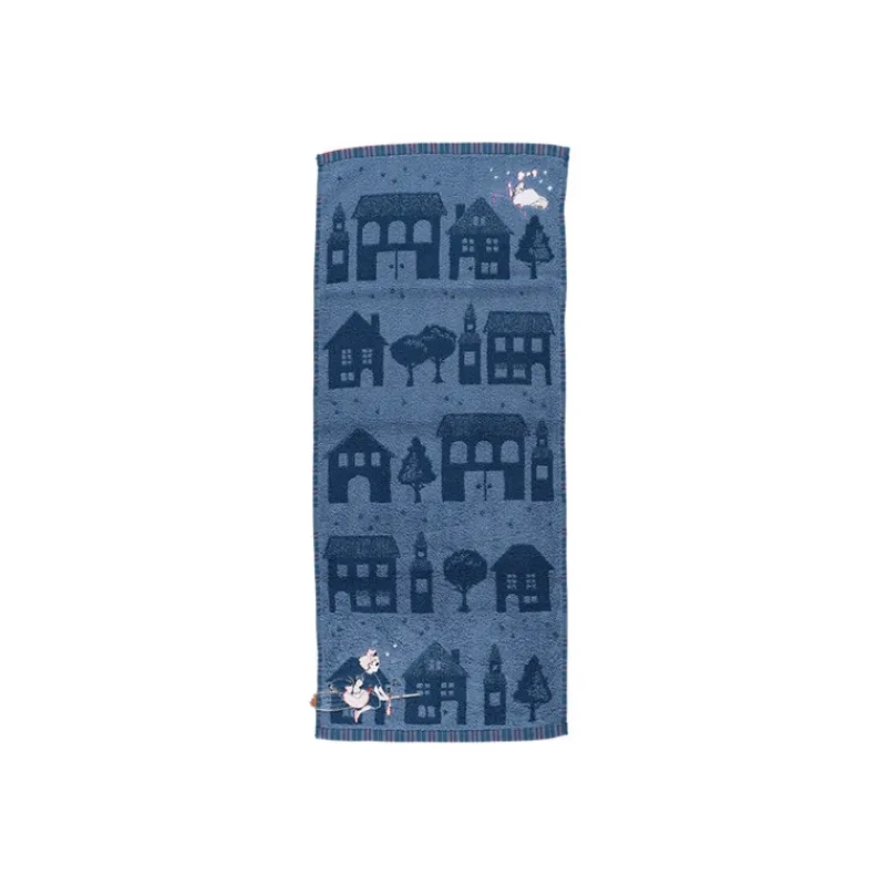 Linge De Maison|Maison Ghibli Serviette La nuit du départ 34x80 cm - Kiki la petite sorcière