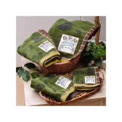 Linge De Maison|Maison Ghibli Serviette Vert Automne 34x80 cm - Mon Voisin Totoro