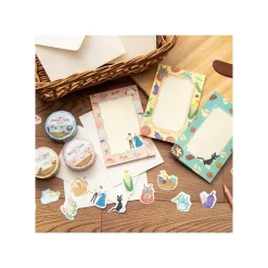 Petit Matériel|Maison Ghibli Set de stickers Break Time Fleurs - Le Château ambulant