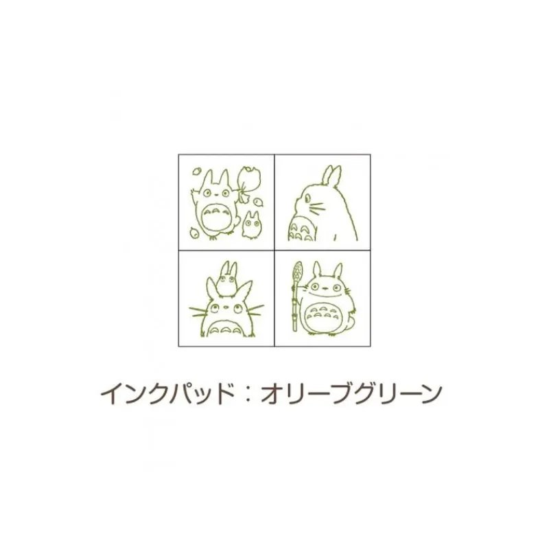 Petit Matériel|Maison Ghibli Set de Tampons Vert Totoro - Mon Voisin Totoro