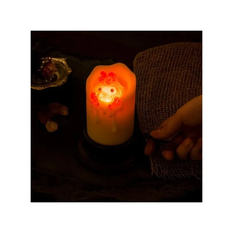 Statues|Maison Ghibli Statue lumineuse Calcifer Bougie - Le Château ambulant