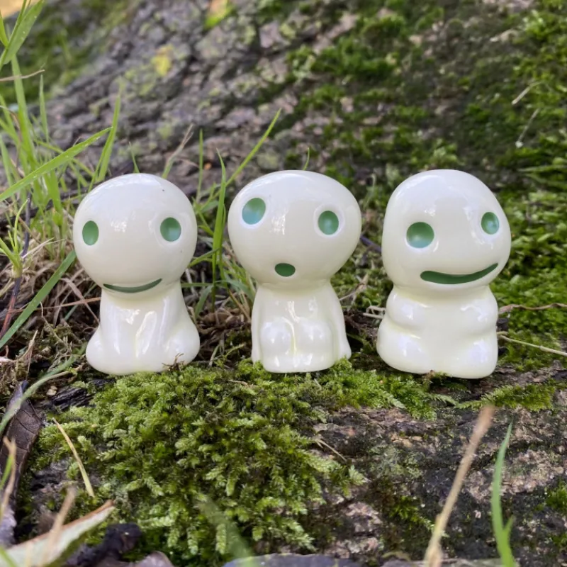 Statues|Maison Ghibli Statuette Kodama B & 1 Blind Pierre de Pouvoir - Princess Mononoké