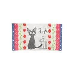 Linge De Maison|Maison Ghibli Taie d'oreiller Jiji Fraises - Kiki la petite sorcière