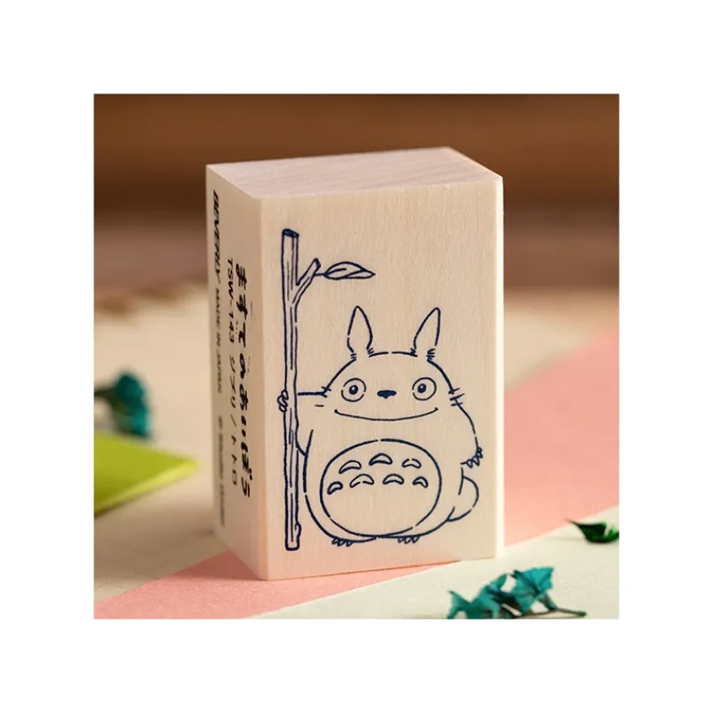 Petit Matériel|Maison Ghibli Tampon en bois Totoro - Mon Voisin Totoro