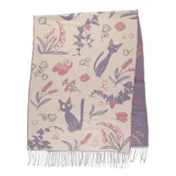 Textile|Maison Ghibli Étole rose Jiji - Kiki la petite sorcière