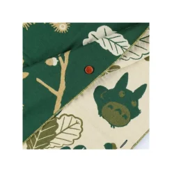 Textile|Maison Ghibli Étole vert foncé Feuilles de chêne - Mon Voisin Totoro