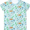 Textile|Maison Ghibli T-SHIRTS PATTERNE TOTORO FORÊT BLEU CLAIR S(FEMME) - MON VOISIN TOTRO