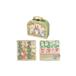 Linge De Maison|Maison Ghibli Valisette Cadeau Totoro Avec 2 Mini-Serviettes - Mon Voisin Totoro